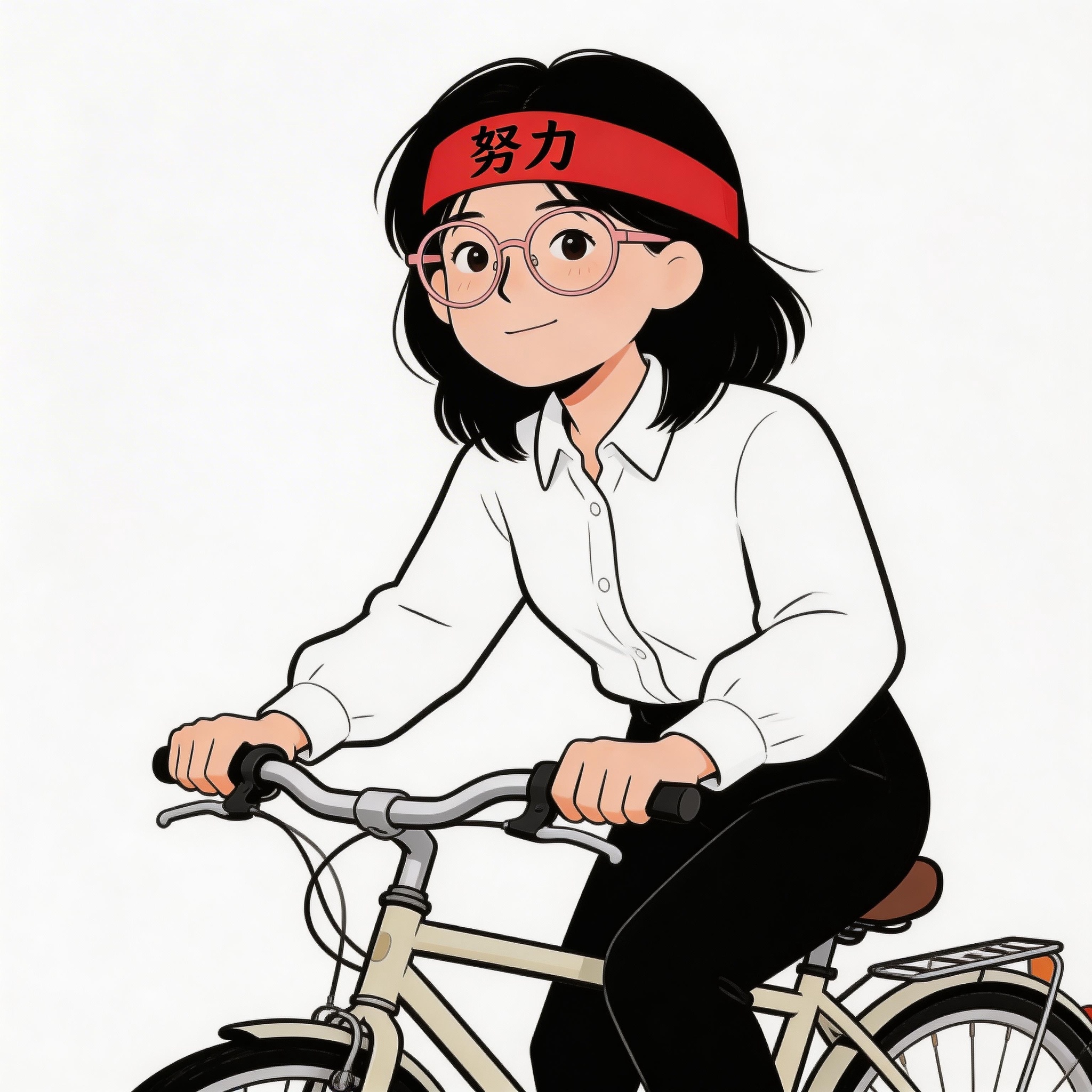 骑车努力